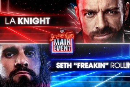 La Knight e Seth Rollins no Saturday Night’s Main Event