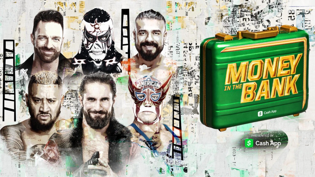 LA Knight, Penta, Andrade, Solo Sikoa, Seth Rollins e El Grande Americano no Money in The Bank
