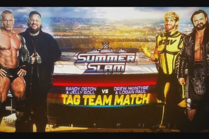Randy Orton & Jelly Roll vs. Drew McIntyre & Logan Paul no SummerSlam