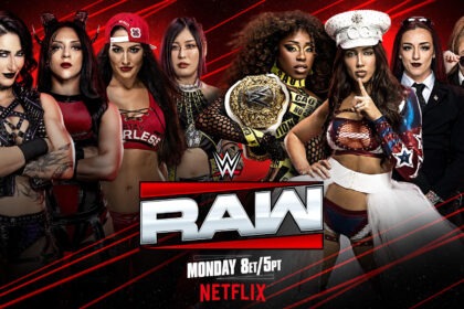 Rhea Ripley, IYO Sky, Stephanie Vaquer & Nikki Bella vs. Naomi, Chelsea Green, Piper Niven & Alba Fyre no RAW