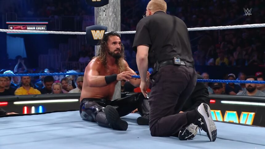 Seth Rollins machucou o joelho no Saturday Night's Main Event