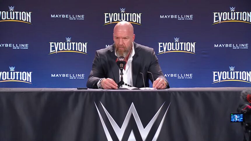 Triple H no pós show do Evolution