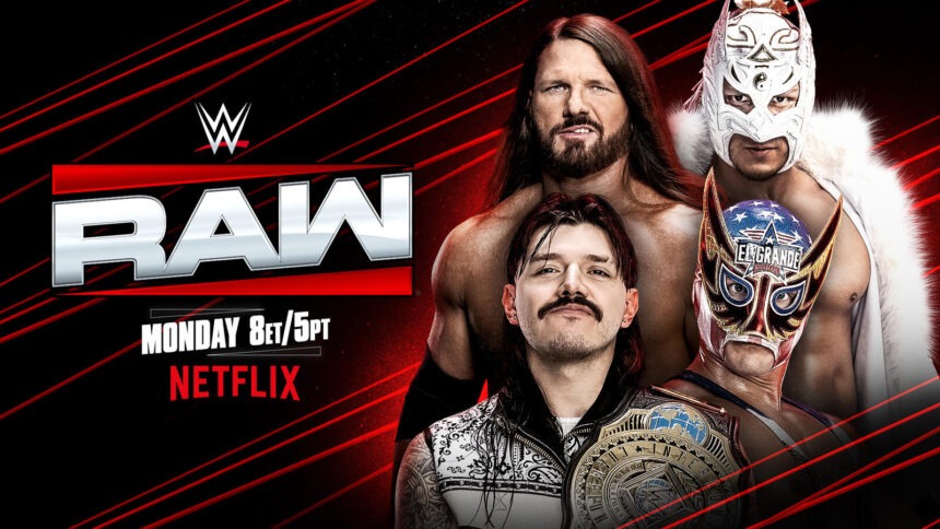 AJ Styles, Dragon Lee, Dominik Mysterio e El Grande Americano no RAW