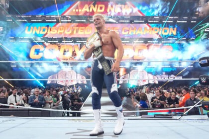 Cody Rhodes com o Undisputed WWE Championship no SummerSlam 2025