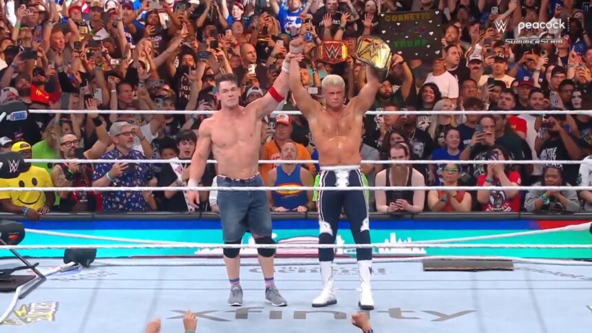 John Cena e Cody Rhodes no SummerSlam
