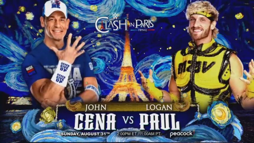 John Cena vs. Logan Paul no Clash in Paris 2025