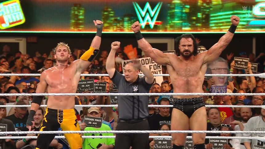 Logan Paul & Drew McIntyre no SummerSlam