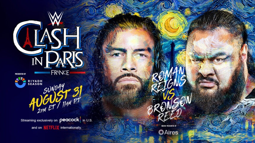 Roman Reigns enfrenta Bronson Reed no Clash in Paris 2025