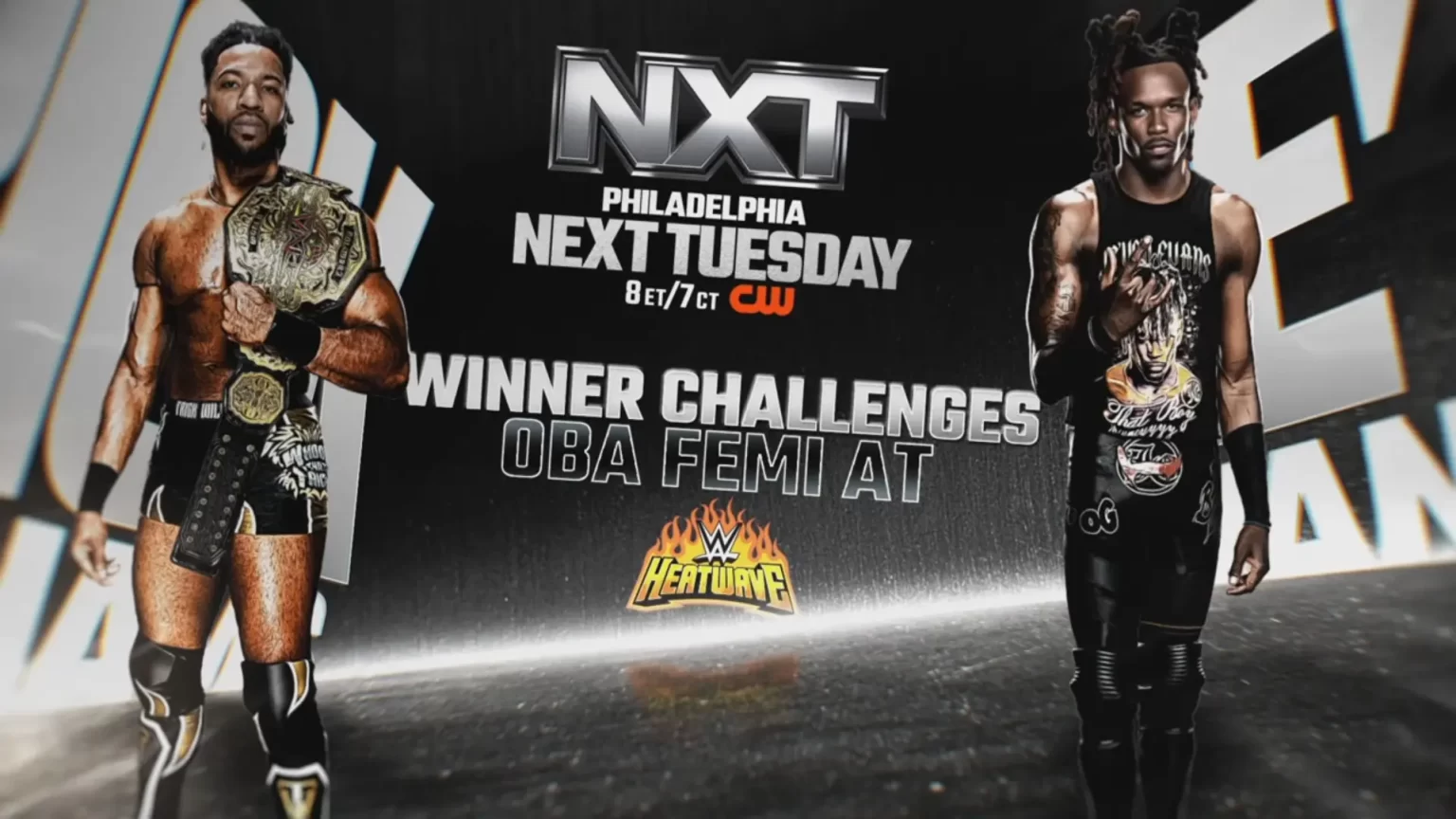 Trick Williams enfrentará Je'Von Evans no NXT