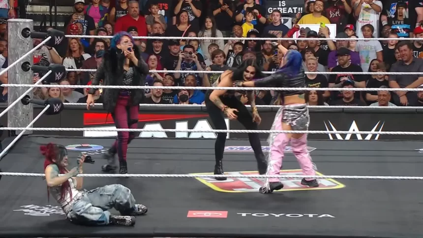 Asuka & Kairi Sane atacaram Rhea Ripley e IYO Sky no RAW