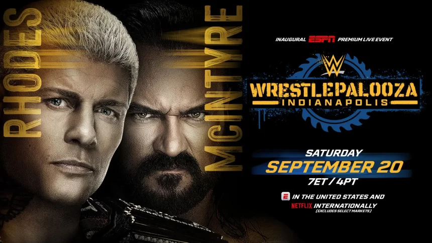 Cody Rhodes enfrentará Drew McIntyre na Wrestlepalooza