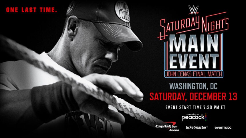 Última luta de John Cena acontecerá no Saturday Night's Main Event