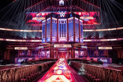 Stage da WrestleMania 41, em Las Vegas
