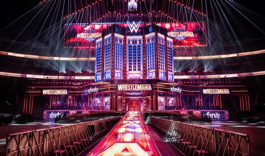 Stage da WrestleMania 41, em Las Vegas