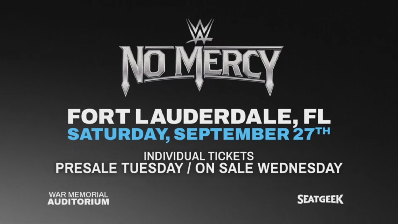 Anúncio do NXT No Mercy
