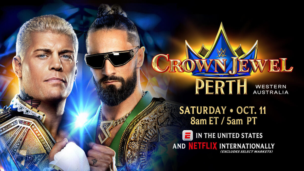 Cody Rhodes e Seth Rollins se enfrentarão no Crown Jewel 2025
