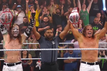 The Hardy Boys com os NXT Tag Team Championships