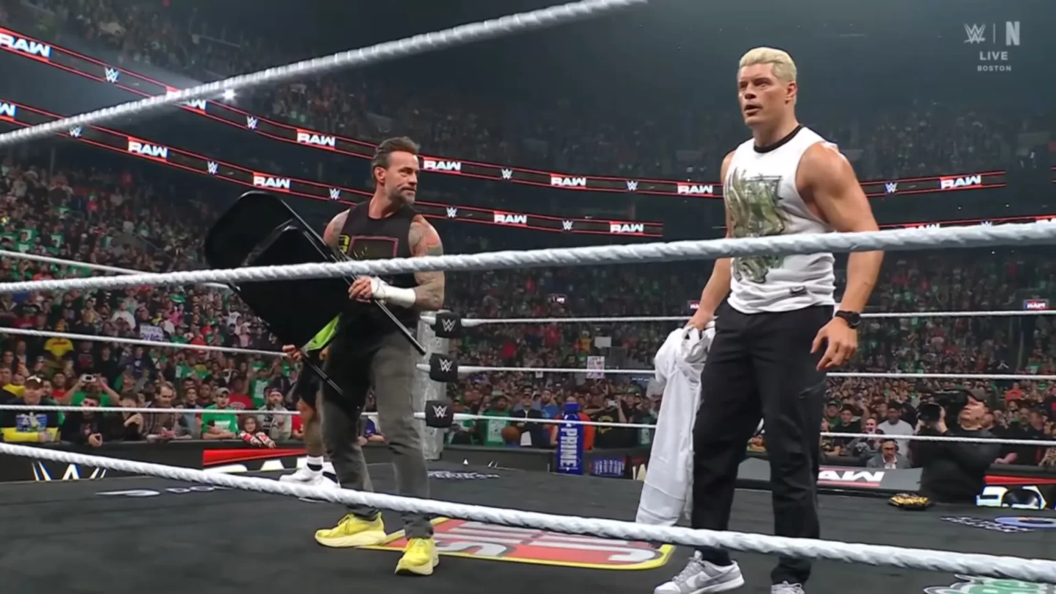 CM Punk e Cody Rhodes no RAW
