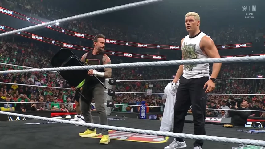 CM Punk e Cody Rhodes no RAW