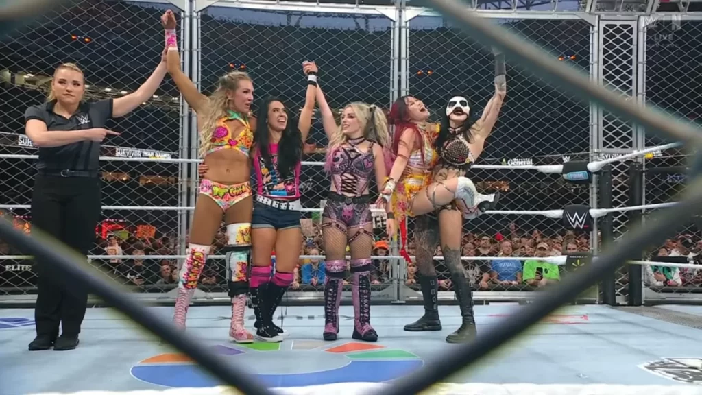 Rhea Ripley, IYO Sky, Alexa Bliss, Charlotte Flair & AJ Lee venceram no Survivor Series 2025 resultados