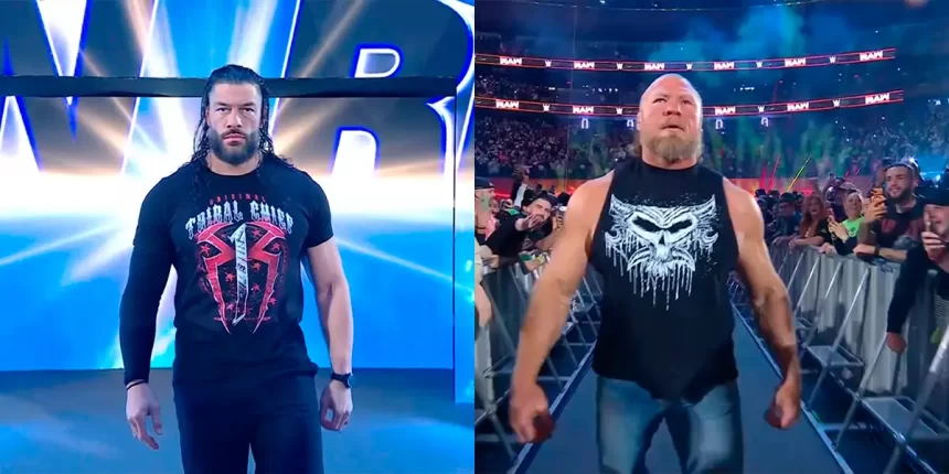 Roman Reigns e Brock Lesnar completam times do WarGames