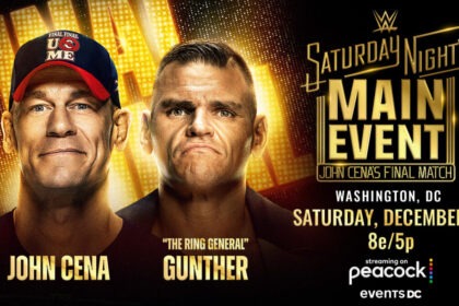 John Cena e Gunther se enfrentam no Saturday Night's Main Event 13 de dezembro de 2025
