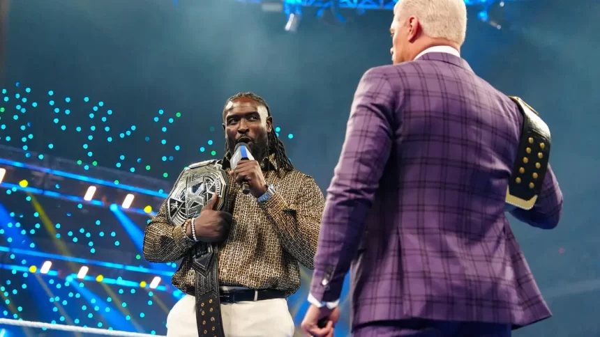 Oba Femi confronta Cody Rhodes e afirma que seu tempo chegou ao fim