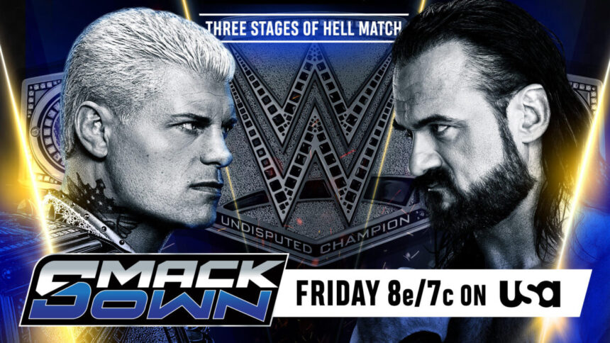 Cody Rhodes e Drew McIntyre se enfrentam no SmackDown do dia 9 de janeiro de 2026