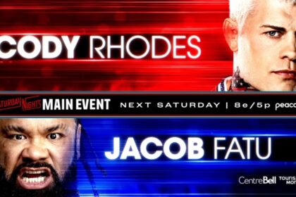 Cody Rhodes e Jacob Fatu se enfrentam no Saturday Night's Main Event