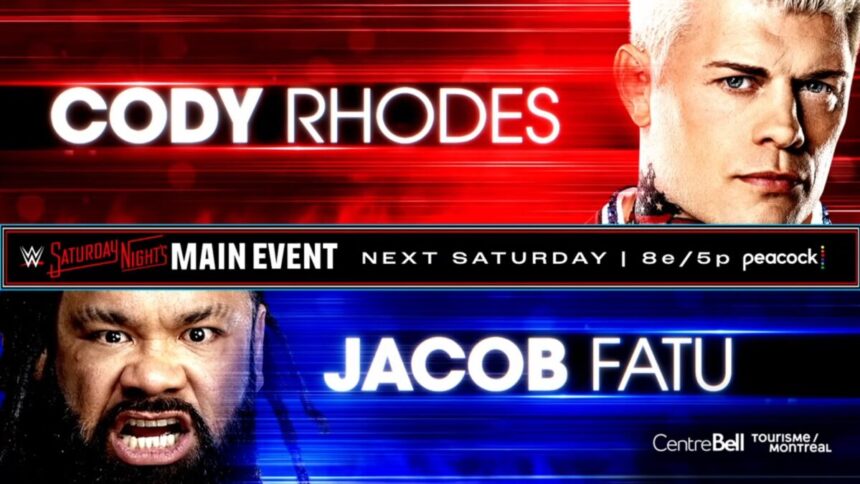 Cody Rhodes e Jacob Fatu se enfrentam no Saturday Night's Main Event