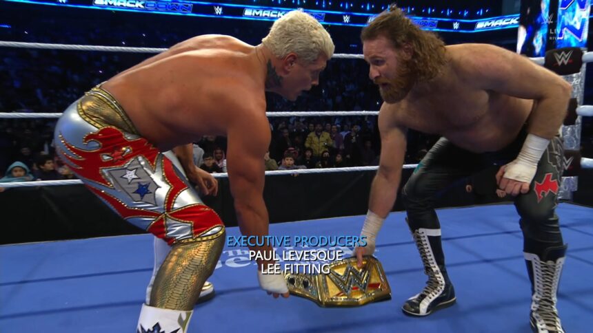 Cody Rhodes e Sami Zayn no SmackDown do dia 30 de janeiro