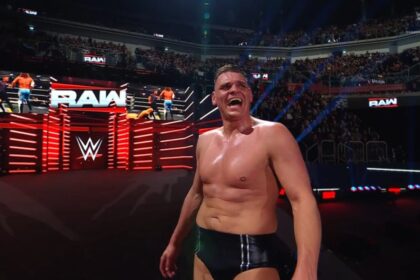 Gunther após vencer AJ Styles no Monday Night RAW