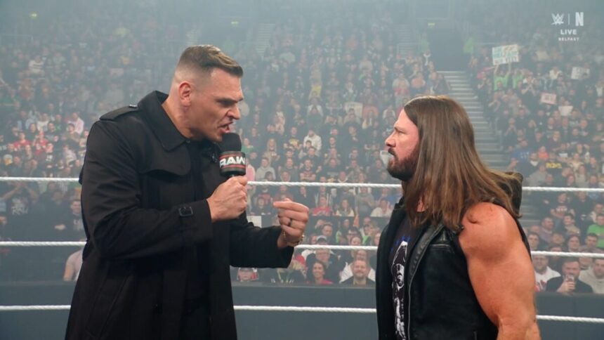 Gunther e AJ Styles se encaram no RAW de 19 de janeiro de 2026