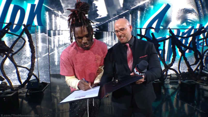 Segmento de Je'Von Evans no RAW causou estranheza nos bastidores