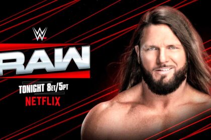 AJ Styles estará no Monday Night RAW