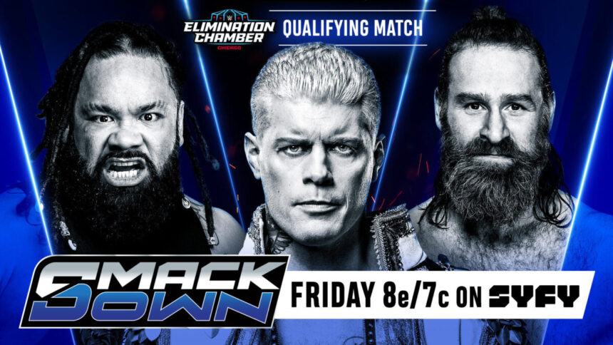 Cody Rhodes, Jacob Fatu e Sami Zayn se enfrentam no SmackDown de 13 de fevereiro de 2026
