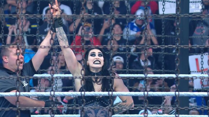 Rhea Ripley venceu o Elimination Chamber feminino