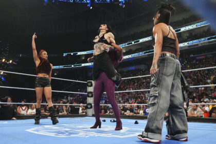 B-Fab, Michin e Jade Cargill atacaram Rhea Ripley no SmackDown do dia 20 de março de 2026