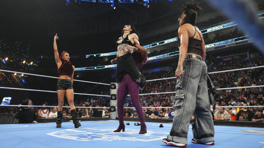 B-Fab, Michin e Jade Cargill atacaram Rhea Ripley no SmackDown do dia 20 de março de 2026