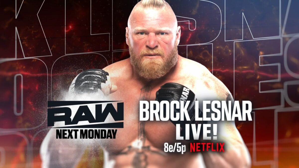 Brock Lesnar estará no Monday Night RAW do dia 23 de março de 2026
