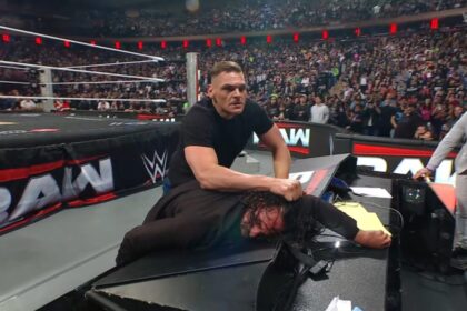 Gunther atacou Seth Rollins no RAW do dia 30 de março de 2026