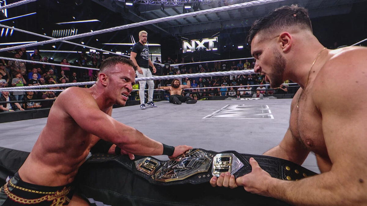 Ricky Saints e Ethan Page no NXT de 24 de março de 2026
