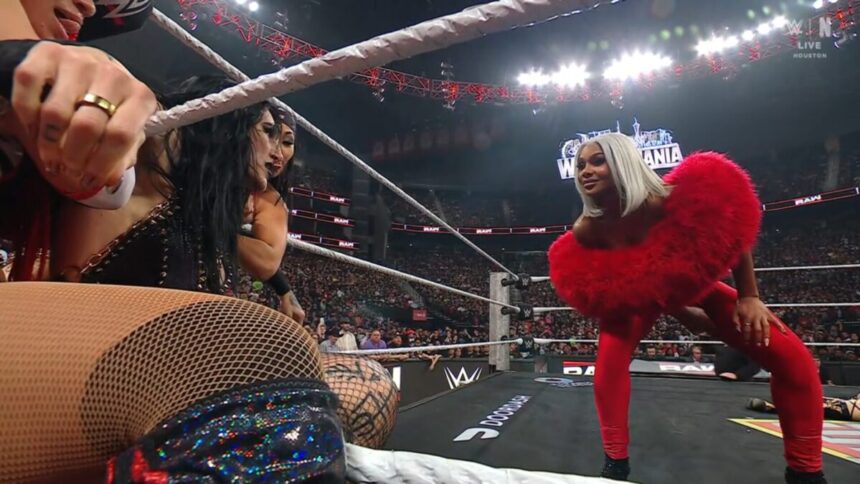 Jade Cargill atacou Rhea Ripley e IYO Sky no Monday Night RAW do dia 6 de abril de 2026