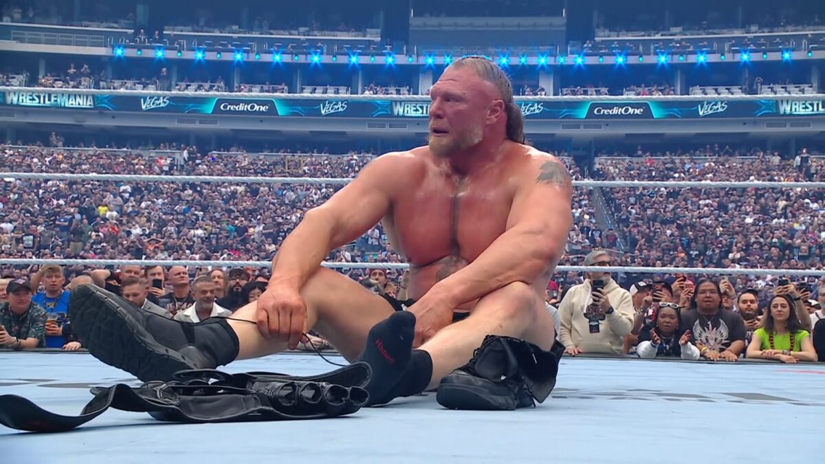 Brock Lesnar dá indícios de aposentadoria na WrestleMania 42