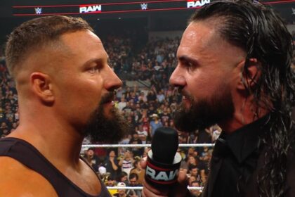 Bron Breakker e Seth Rollins protagonizaram discussão acalorada no Monday Night RAW