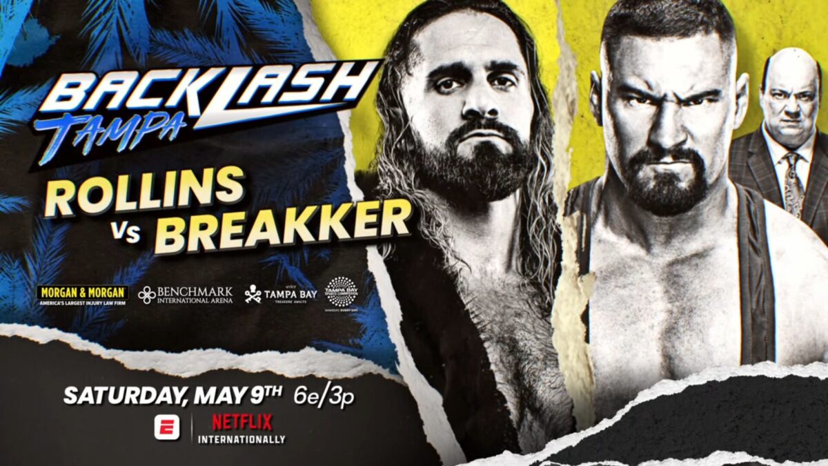 Seth Rollins enfrentará Bron Breakker no BackLash 2026