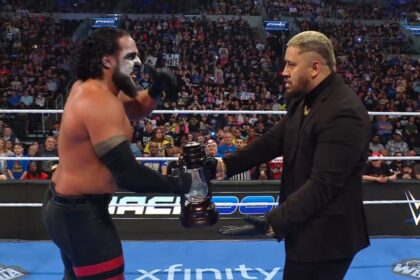 Tama Tonga e Solo Sikoa discutiram no SmackDown