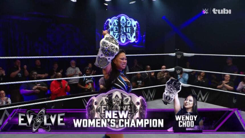 Wendy Choo conquistou o WWE Evolve Women's Champion no Evolve de 15 de abril de 2026