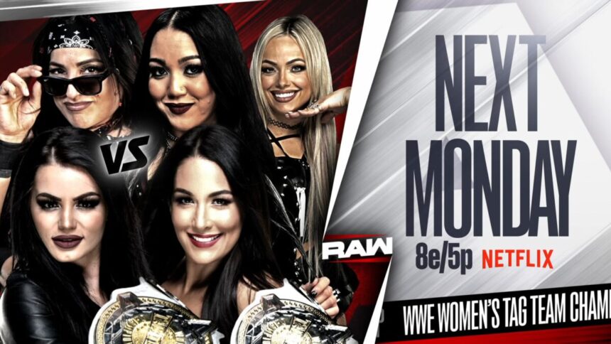 Paige & Brie Bella enfrentarão Roxanne Perez & Raquel Rodriguez no RAW