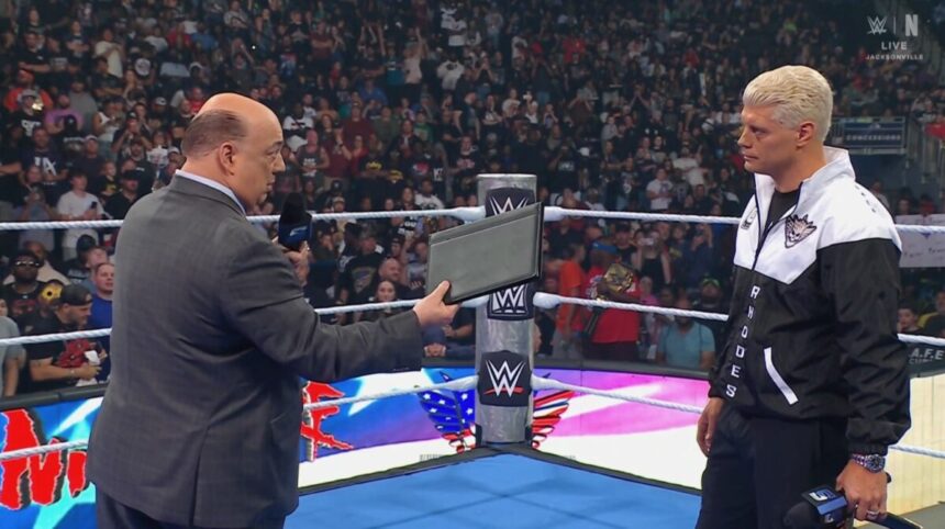 Paul Heyman e Cody Rhodes no SmackDown